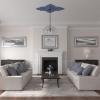 image67 14W x 43 38H x 4ID x 2P Melchor Diamond Ceiling Medallion Fits Canopies up to 4Americana Flat Finish