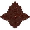 image67 14W x 43 38H x 4ID x 2P Melchor Diamond Ceiling Medallion Fits Canopies up to 4Antique Copper Metallic Series