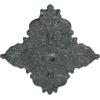 image67 14W x 43 38H x 4ID x 2P Melchor Diamond Ceiling Medallion Fits Canopies up to 4Athenian Green Crackle Flat Finish