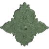 image67 14W x 43 38H x 4ID x 2P Melchor Diamond Ceiling Medallion Fits Canopies up to 4Athenian Green Flat Finish