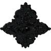 image67 14W x 43 38H x 4ID x 2P Melchor Diamond Ceiling Medallion Fits Canopies up to 4Black Pearl Metallic Series