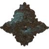 image67 14W x 43 38H x 4ID x 2P Melchor Diamond Ceiling Medallion Fits Canopies up to 4Bronze Blue Patina Metallic Series