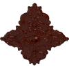 image67 14W x 43 38H x 4ID x 2P Melchor Diamond Ceiling Medallion Fits Canopies up to 4Brushed Mahogany Flat Finish