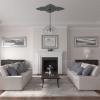 image67 14W x 43 38H x 4ID x 2P Melchor Diamond Ceiling Medallion Fits Canopies up to 4Cloud Burst Flat Finish
