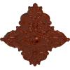 image67 14W x 43 38H x 4ID x 2P Melchor Diamond Ceiling Medallion Fits Canopies up to 4Firebrick Flat Finish