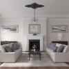 image67 14W x 43 38H x 4ID x 2P Melchor Diamond Ceiling Medallion Fits Canopies up to 4Night Shade Flat Finish