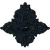 image67 14W x 43 38H x 4ID x 2P Melchor Diamond Ceiling Medallion Fits Canopies up to 4Night Shade Flat Finish
