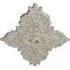 image67 14W x 43 38H x 4ID x 2P Melchor Diamond Ceiling Medallion Fits Canopies up to 4Pot of Cream Crackle Flat Finish