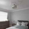 image67 14W x 43 38H x 4ID x 2P Melchor Diamond Ceiling Medallion Fits Canopies up to 4Primed