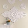 image67 14W x 43 38H x 4ID x 2P Melchor Diamond Ceiling Medallion Fits Canopies up to 4Primed
