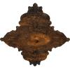 image67 14W x 43 38H x 4ID x 2P Melchor Diamond Ceiling Medallion Fits Canopies up to 4Rust Metallic Series