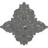 image67 14W x 43 38H x 4ID x 2P Melchor Diamond Ceiling Medallion Fits Canopies up to 4Silver Metallic Series