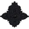 image67 14W x 43 38H x 4ID x 2P Melchor Diamond Ceiling Medallion Fits Canopies up to 4Steel Gray Metallic Series