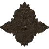 image67 14W x 43 38H x 4ID x 2P Melchor Diamond Ceiling Medallion Fits Canopies up to 4Stone Hearth Crackle Flat Finish