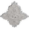 image67 14W x 43 38H x 4ID x 2P Melchor Diamond Ceiling Medallion Fits Canopies up to 4Ultra Pure White Flat Finish