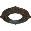 imageEkena Millwork Benson Ceiling Medallion Jet BlackBronze Blue Patina Metallic Series