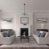 imageEkena Millwork Benson Ceiling Medallion Jet BlackGold Rush Metallic Series