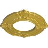 imageEkena Millwork Benson Ceiling Medallion Jet BlackRich Gold Metallic Series