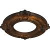 imageEkena Millwork Benson Ceiling Medallion Jet BlackRust Metallic Series