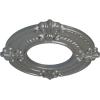 imageEkena Millwork Benson Ceiling Medallion Jet BlackSilver Metallic Series