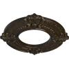 imageEkena Millwork Benson Ceiling Medallion Jet BlackStone Hearth Crackle Flat Finish