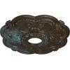 imageEkena Millwork CM17RORUSDecorative Ceiling Medallions Modeled After Original Historical Patterns amp Designs RustBronze Blue Patina Metallic Series