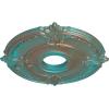 imageEkena Millwork CM18ATPASDecorative Ceiling Medallions Modeled After Original Historical Patterns amp Designs Pale GoldCopper Green Patina Metallic Series
