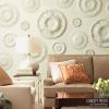 imageEkena Millwork CM18ATPASDecorative Ceiling Medallions Modeled After Original Historical Patterns amp Designs Pale GoldUltra Pure White Flat Finish