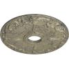 imageEkena Millwork CM18KE 18Inch OD x 3 12Inch ID x 1 14Inch Kent Ceiling MedallionCastle Stone Crackle Flat Finish