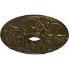 imageEkena Millwork CM18NO 18Inch OD x 3 12Inch ID x 1 38Inch Norwich Ceiling MedallionBrass Metallic Series