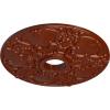 imageEkena Millwork CM18NO 18Inch OD x 3 12Inch ID x 1 38Inch Norwich Ceiling MedallionFirebrick Flat Finish