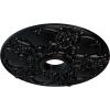 imageEkena Millwork CM18NO 18Inch OD x 3 12Inch ID x 1 38Inch Norwich Ceiling MedallionJet Black Flat Finish