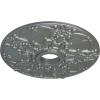 imageEkena Millwork CM18NO 18Inch OD x 3 12Inch ID x 1 38Inch Norwich Ceiling MedallionPlatinum Metallic Series