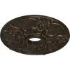 imageEkena Millwork CM18NO 18Inch OD x 3 12Inch ID x 1 38Inch Norwich Ceiling MedallionStone Hearth Crackle Flat Finish