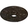 imageEkena Millwork CM18NO 18Inch OD x 3 12Inch ID x 1 38Inch Norwich Ceiling MedallionStone Hearth Flat Finish
