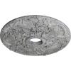 imageEkena Millwork CM18NO 18Inch OD x 3 12Inch ID x 1 38Inch Norwich Ceiling MedallionUltra Pure White Crackle Flat Finish