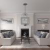imageEkena Millwork CM22BO 22 58Inch OD x 1 34Inch P Bordeaux Ceiling MedallionHandPainted Silver