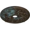 imageEkena Millwork CM23JA 23 58Inch OD x 3 78Inch ID x 2 18Inch P Jamie Ceiling MedallionHandPainted Bronze Blue Patina