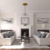 imageEkena Millwork CM23JA 23 58Inch OD x 3 78Inch ID x 2 18Inch P Jamie Ceiling MedallionHandPainted Gold