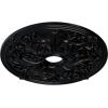 imageEkena Millwork CM23JA 23 58Inch OD x 3 78Inch ID x 2 18Inch P Jamie Ceiling MedallionHandPainted Jet Black