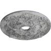 imageEkena Millwork CM23JA 23 58Inch OD x 3 78Inch ID x 2 18Inch P Jamie Ceiling MedallionHandPainted Ultra Pure White Crackle