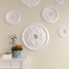 imageEkena Millwork CM23LU 23 34Inch OD x 3 58Inch ID x 1 78Inch P Luton Leaf Ceiling MedallionFactory Primed