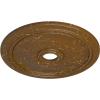 imageEkena Millwork CM24DIGGS Diane Ceiling Medallion 24OD x 3 58ID x 1 14P Fits Canopies up to 6 14 HandPainted Green GoldHandPainted Smokey Topaz Crackle