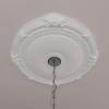 imageEkena Millwork CM27HE Heaton Ceiling Medallion 27 12OD x 3 78ID x 2 14P Fits Canopies up to 6 12 Factory PrimedPrimed