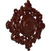 imageEkena Millwork CM30KTGLS  22 12W x 30 38H x 1 12P Katheryn Ceiling Medallion  Ceiling Medallion GoldHandPainted Brushed Mahogany