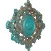 imageEkena Millwork CM30KTGLS  22 12W x 30 38H x 1 12P Katheryn Ceiling Medallion  Ceiling Medallion GoldHandPainted Copper Green Patina
