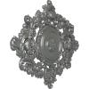 imageEkena Millwork CM30KTGLS  22 12W x 30 38H x 1 12P Katheryn Ceiling Medallion  Ceiling Medallion GoldHandPainted Silver
