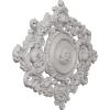 imageEkena Millwork CM30KTGLS  22 12W x 30 38H x 1 12P Katheryn Ceiling Medallion  Ceiling Medallion GoldHandPainted Ultra Pure White