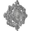 imageEkena Millwork CM30KTGLS  22 12W x 30 38H x 1 12P Katheryn Ceiling Medallion  Ceiling Medallion GoldHandPainted Ultra Pure White Crackle