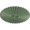 imageEkena Millwork CM34SH Shakuras Ceiling Medallion 33 78OD x 2P For Canopies up to 5 34 Factory PrimedHandPainted Athenian Green